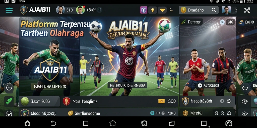 Screenshot AJAIB11 menampilkan antarmuka taruhan olahraga yang menarik.