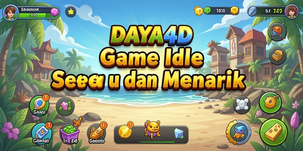 Screenshot utama menunjukkan gameplay menarik DAYA4D saat membangun kerajaan.
