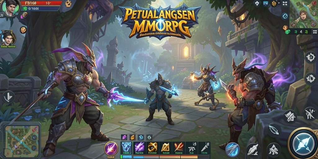 Screenshot ini menunjukkan gameplay FB168 yang penuh aksi di dunia MMORPG.