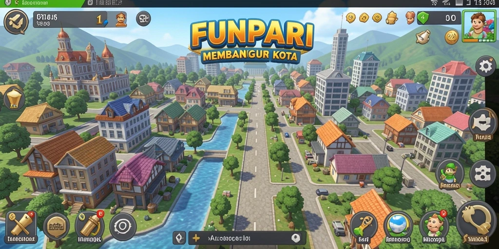 Tampilan gameplay seru dan interaktif dalam permainan SLG FUNPARI.