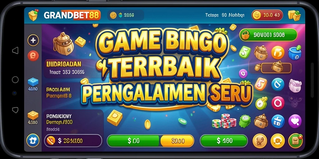 Tampilan gameplay seru dari GRANDBET88 dengan kartu Bingo.