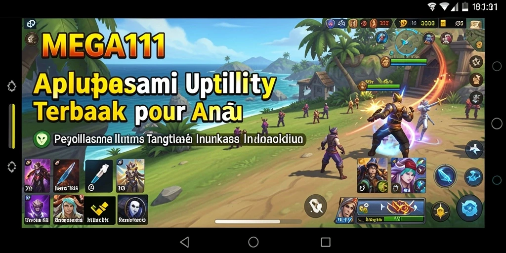 Tampilan antarmuka aplikasi MEGA111 untuk pengelolaan Utility.