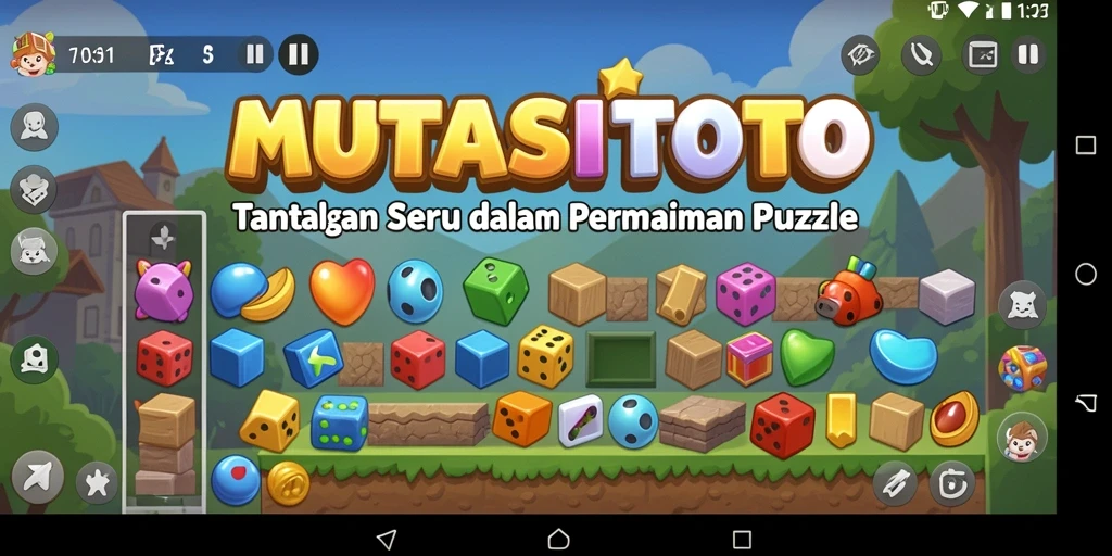 Tampilan antarmuka game Puzzle yang menarik dan interaktif.