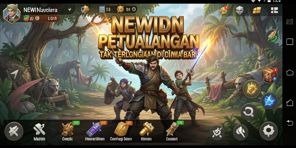 Gameplay seru dalam petualangan menakjubkan di NEWIDN.
