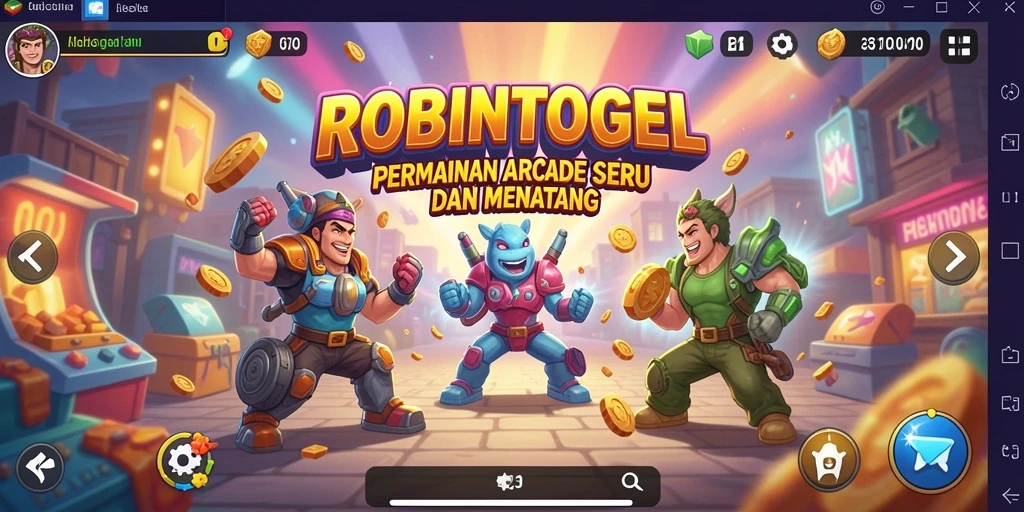 Tangkapan layar gameplay ROBINTOGEL yang penuh aksi.