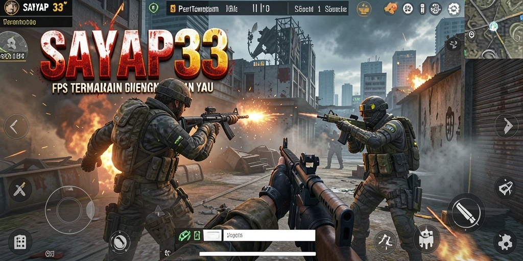 Screenshot gameplay SAYAP33 menampilkan pertempuran yang intens dan aksi seru.