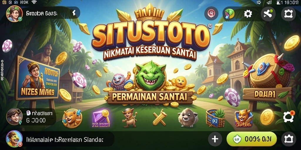 Tampilan gameplay SITUSTOTO menunjukkan keseruan berbagai level dan tantangan.