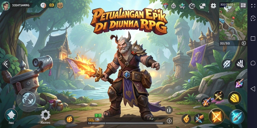 Tampilan gameplay seru dalam SOBATGAMING yang penuh aksi RPG.
