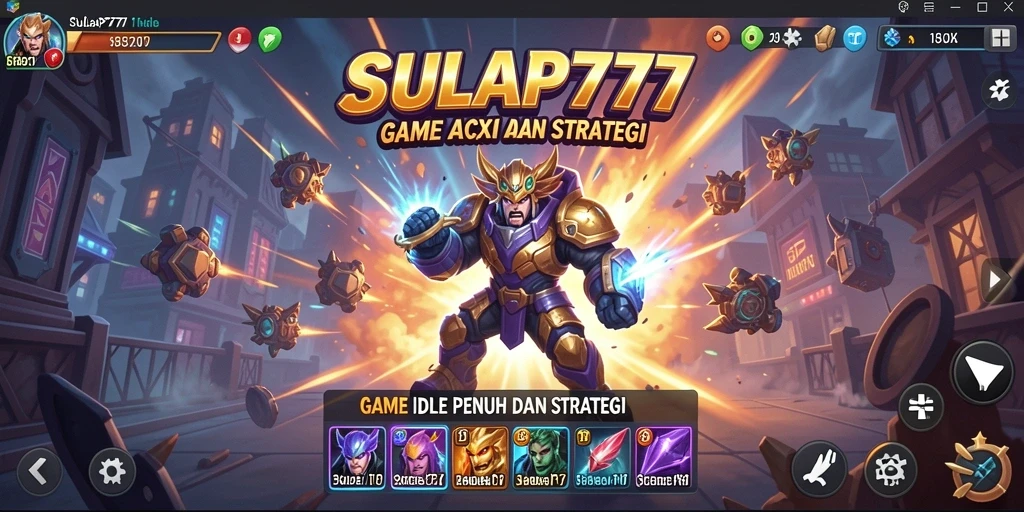 Tampilan gameplay SULAP777 menampilkan aksi dan strategi seru.