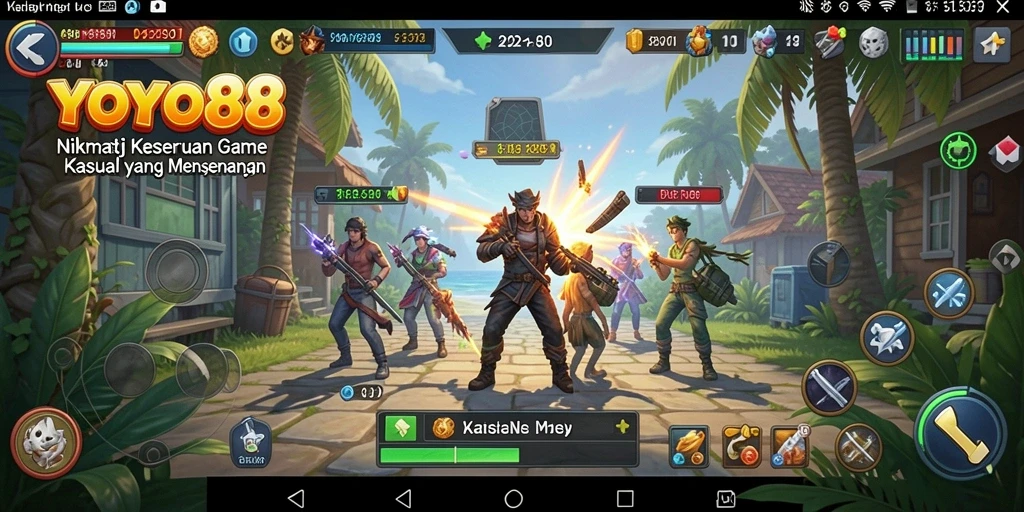Tampilan gameplay seru dari YOYO88 yang penuh tantangan.