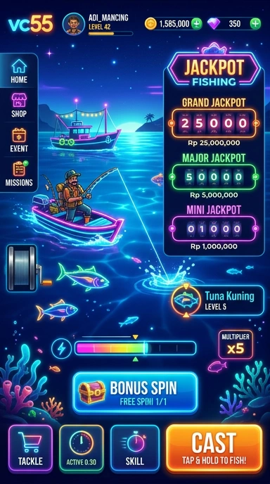 Ilustrasi yang menunjukkan fitur utama aplikasi vc55 untuk pengguna Android.
